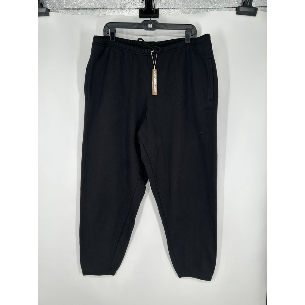 SKIMS Cotton Fleece Classic Joggers Pants Womens XL Onyx Tapered‎ Sweatpants